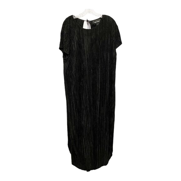 Sabina Musayev Revolve XL Shirin Crinkle Textured Side Slit Midi Dress EUC - Picture 3 of 4